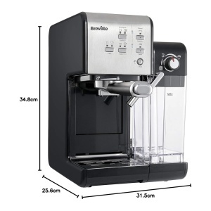 Espressor cafea Breville Prima Latte II, 19-bar, argintiu, cu spumator de lapte - Img 8