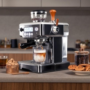 Espressor cafea Cecotec Barista Power Espresso 20 Barista Steel Grind, 2200W, 20 bar, rasnita integrata, rezervor 2,1L - Img 5