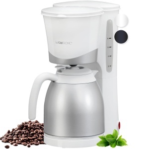 Espressor cafea Clatronic KA 3327, 1L, pentru 8-10 cesti, alb