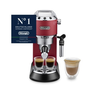 Espressor cafea DeLonghi Dedica EC685.R, 15 bar, compact, rosu