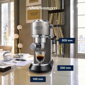 Espressor cafea DeLonghi Dedica Style EC685.TB, 15 bar, Titan, compact - Img 9