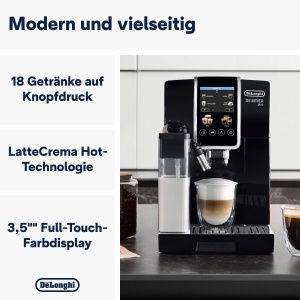 Espressor cafea DeLonghi Dinamica Plus ECAM382.70.B, 1450W, Negru - Img 2