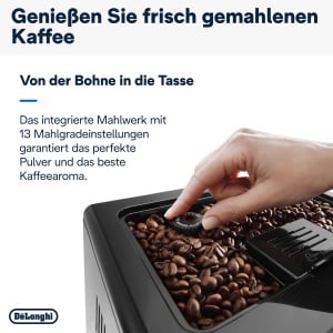 Espressor cafea DeLonghi Eletta Evo ECAM 46.860.B, 380g boabe, negru - Img 3