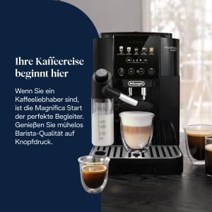 Espressor cafea DeLonghi Magnifica Start ECAM220.91.B, 250g, 5 bauturi, LatteCrema, Negru - Img 2