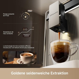 Espressor cafea dreame Ecceluxe Slim, 19 bar, design compact, touchscreen - Img 7