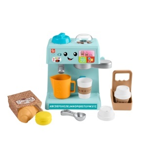 Espressor cafea Fisher-Price Barista cu 10 accesorii, multi-lingual