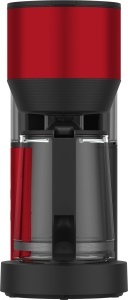 Espressor cafea Grundig KM 8440, 1,25 litri, 1000W, rosu - Img 4