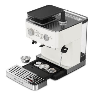 Espressor cafea KitchenAid 5KES6551, 15-bar, alb, cu rasnita integrata - Img 8