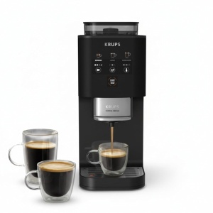 Espressor cafea Krups Coffee Crush SA4028E0, 15 cm latime, negru, cu rasnita integrata