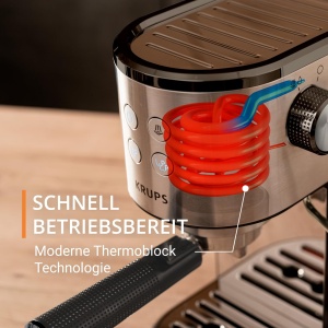 Espressor cafea Krups Virtuoso Essential, 15 bar, inox, design compact - Img 4