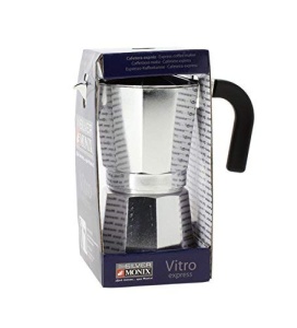 Espressor cafea Monix Vitro Express din aluminiu, 9 cesti, design clasic - Img 2