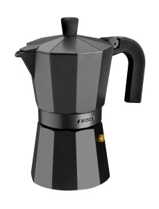 Espressor cafea Monix Vitro Noir, aluminiu, 12 cesti, antiaderent