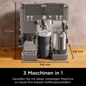 Espressor cafea Ninja Luxe Cafe Premier 3-in-1, Metallic Grau, 25 setari macinare - Img 2