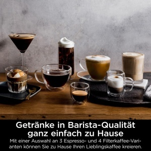 Espressor cafea Ninja Luxe Premier 3-in-1, 25 setari de macinare, argintiu - Img 4