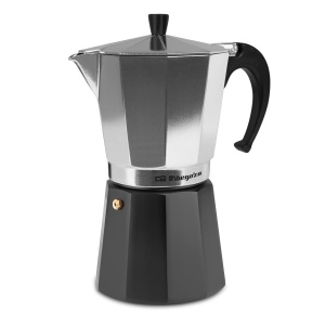 Espressor cafea Orbegozo KFM 1230, 12 cani, aluminiu, negru