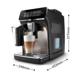 Espressor cafea Philips 3300 Series EP334790, 6 bauturi, Touchscreen, Negru - Img 7
