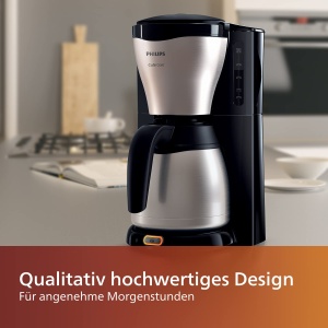Espressor cafea Philips Cafe Gaia, 1.3 L, negru, design elegant - Img 2