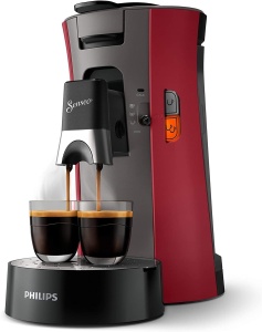 Espressor cafea Philips Senseo Select CSA24090, 1450W, 0.9L, Rosu