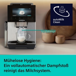 Espressor cafea Siemens EQ900, 2 recipiente pentru boabe, display tactil 6.8, argintiu - Img 7