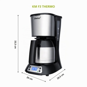 Espressor cafea Steba KM F3, 8 cesti, termokanna, inox - Img 4