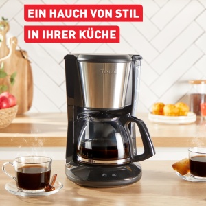 Espressor cafea Tefal Subito CM5S1DE0, 1,25 l, NegruInox, Filtru permanent - Img 5