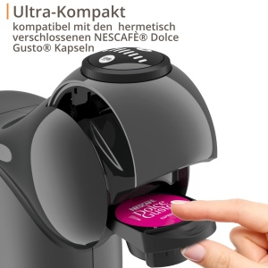 Espressor capsule Krups NESCAFE Dolce Gusto Genio S KP243B 15 bar ultra compact Anthracit - Img 4