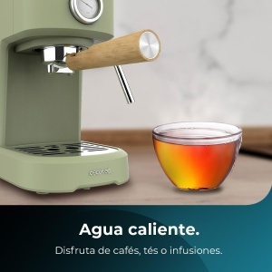 Espressor Cecotec Compact Power Espresso 20 Retro Green 1100W 20 Bar - Img 7