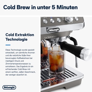 Espressor manual DeLonghi La Specialista Arte Evo EC9255T Titan Cold Brew 8 trepte de macinare - Img 5