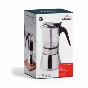 Espressor manual Lacor Siena inox 1810 10 cesti compatibil inductie - Img 6