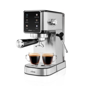 Espressor Ufesa Arona 1350W 20 Bar Touchscreen Functie Cold Brew Design Compact
