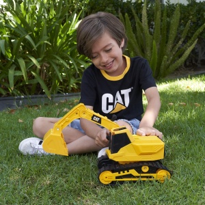 Excavator cu lumini si sunete CAT Power Hauler, interactiv, pentru copii de la 3 ani - Img 4