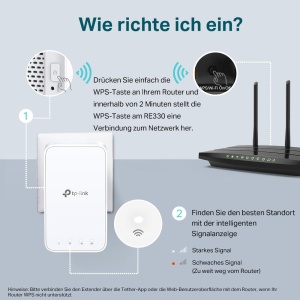 Extender Wi-Fi TP-Link RE330 AC1200 Dual Band Control prin App Indicator semnal - Img 5