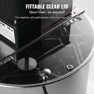 Extractor de miere electric VEVOR DD-48, 140W, inox, capacitate 48 rame - Img 6