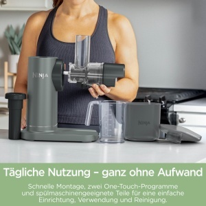 Extractor de suc Ninja 3-in-1, 700 ml, motor puternic, culoare gri - Img 11