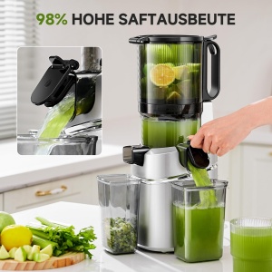 Extractor de sucuri AMZCHEF SJ-036, 250W, 1,8L, argintiu - Img 4