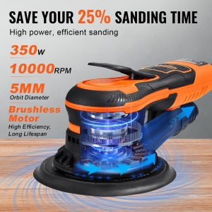 Exzenterschleifer VEVOR R7313, 350W, 152mm, 6 viteze variabile - Img 3