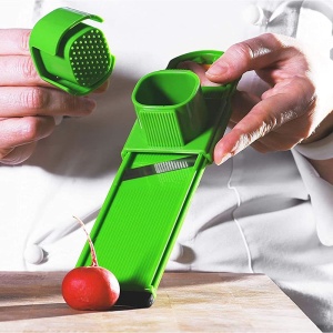 Fackelmann 45583 Mini Tocator Legume 2in1 Verde Lama din Otel Inoxidabil - Img 3