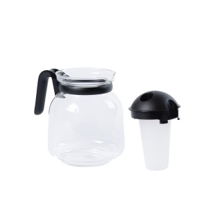 Fackelmann Cana de Cafea 15L Sticla Negru Transparent Rezistenta la Microunde - Img 5