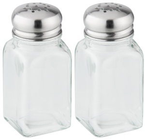 Fackelmann Cruet Pipe/Salt, sticla, transparent - Img 2