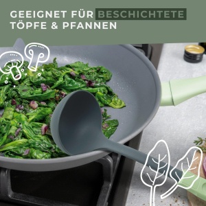 Fackelmann Ecolution Schopfloffel 315 cm MintSteingrau Material Sustenabil - Img 5