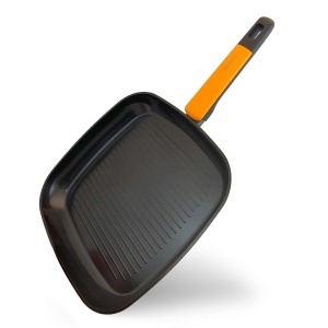 Fackelmann Grillpfanne Soft 28 cm Aluminiu Forjat Strat Ceramic Greblon CK2 Maner Soft-Touch