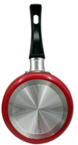 Fackelmann Mini-Pfanne 62203 12 cm Negru-Rosu Teflon Antiaderent - Img 2