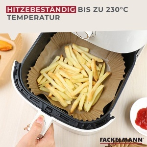 Fackelmann Set 100 Buc Air Fryer Hartie Antiaderenta Hitzebestandig 230degC - Img 4