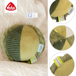 Fehn Rasselball Chameleon Jucarie Softball cu Ratusca pentru Bebelusi 0 luni - Img 4