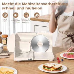 Feliator electric YASHE, 180W, lama din otel inoxidabil de 17 cm, grosime taiere 0-15 mm - Img 4
