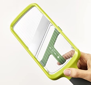Feliator legume Joseph Joseph Multi-Grip Mandoline 3 grosimi cu maner de precizie verde - Img 2