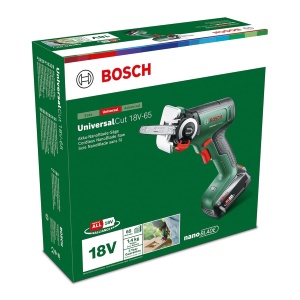 Feronerie electrica Bosch UniversalCut 18V-65, 2.5Ah, taiere rapida in lemn si plastic - Img 7
