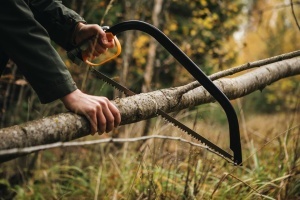Feronerie pentru taiat lemn Fiskars 21 inch, negruorange, pentru lemn umed - Img 12