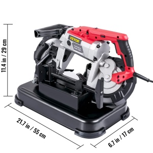 Feronerie VEVOR Bandsage 12,7 cm, 1100 W, Capacitate mare de taiere - Img 8