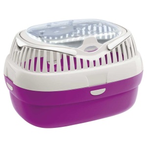Ferplast Cutie de transport pentru hamsteri si alte rozatoare mici Aladino Cusca mare de calatorie pentru hamsteri grila de ventilatie maner confortab
